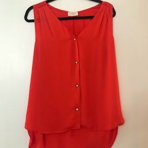 Orange/Red Boutique Tank Top